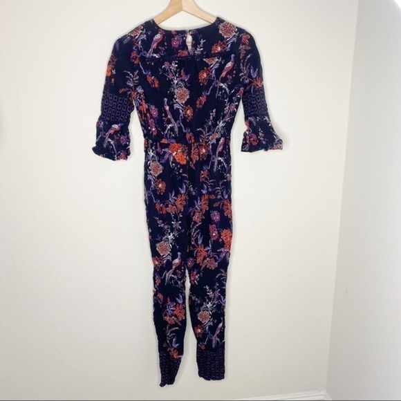 Anthropologie Maeve Wrap floral Jumpsuit - Picture 3 of 6